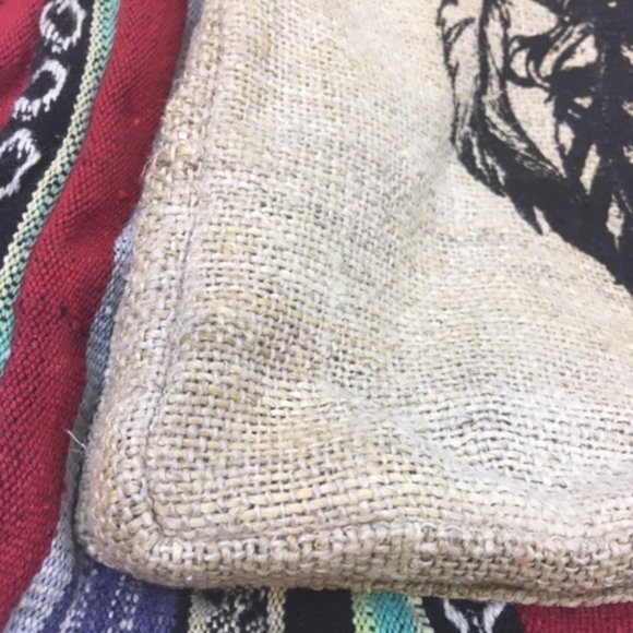 100% Pure Hemp BOHO Backpack MultiColored Adjustable From Nepal Handmade - Picture 11 of 13